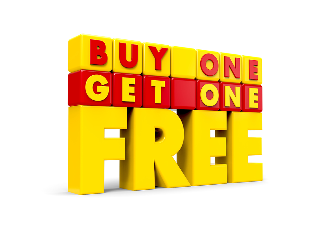 Buy one get one free. Get free картина. Buy one get one free signs.